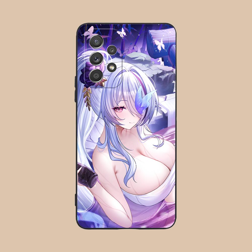 Матовый ТПУ чехол для мобильного телефона Azur Lane Unzen для Samsung Galaxy M55 54 42 35 34 33 32 23 22 15 14 13 12 F55 5G Цветная крышка