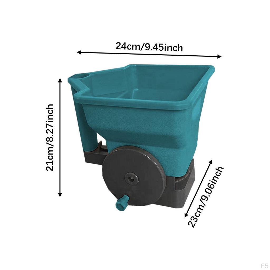 Handheld Spreader Dispenser Large Capacity Supplies DIY Crank Handle Planter Tool Adjustable for