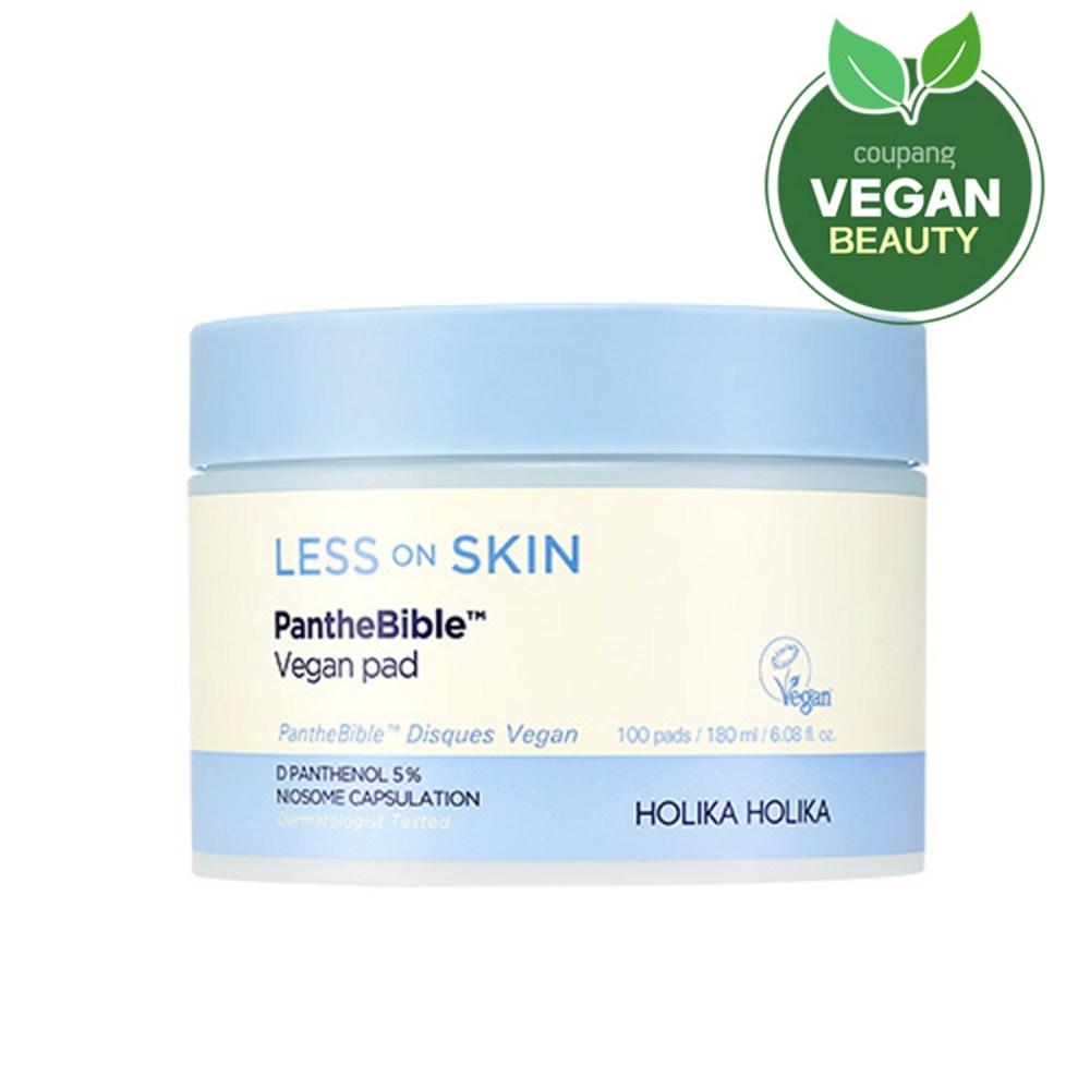 HOLIKA HOLIKA Less On Skin PantheBible Vegan Pad 100pad 180ml