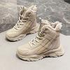 2024 Women's Winter High Top Boots Plus Velvet Cotton Shoes Fashionable Women's Sports Casual Shoes Snow Boots