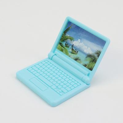Миниатюрный мультфильм симулятор ноутбука мини модель игрушка кукольный домик домашняя сцена украшение реквизит
