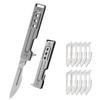 Stainless Steel Folding Pocket Knife Multifunctional Fruit Knife Quick Open Scalpel Knife Utility Knife Kitchen Knife Supplies