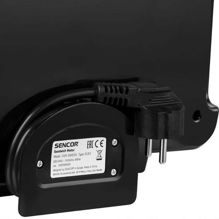 Opiekacz Toster Do Kanapek Tostów Panini Gofrów Sencor 4W1 900 W Czarny