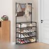 Space-Saving Multi-Layer Shoe and Hat Rack for Doorway - Economical Storage Solution