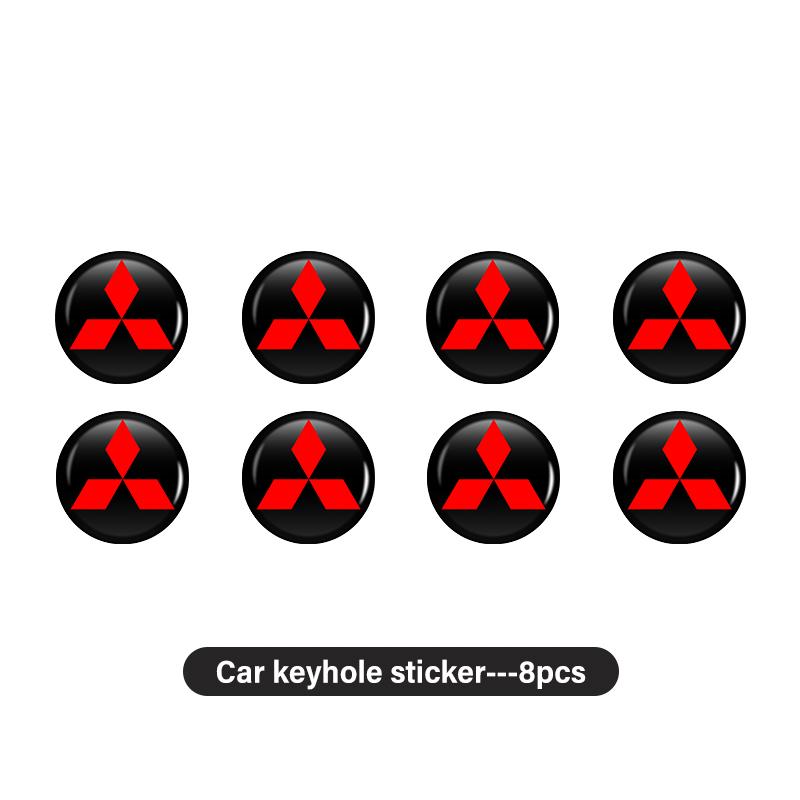 sdbf9 8/12/20PCS Car Remote Key Sticker Emblem Decoration Decal Decorat Auto Accessory For Mitsubishi Lancer ASX Pajero Mirage Attrage