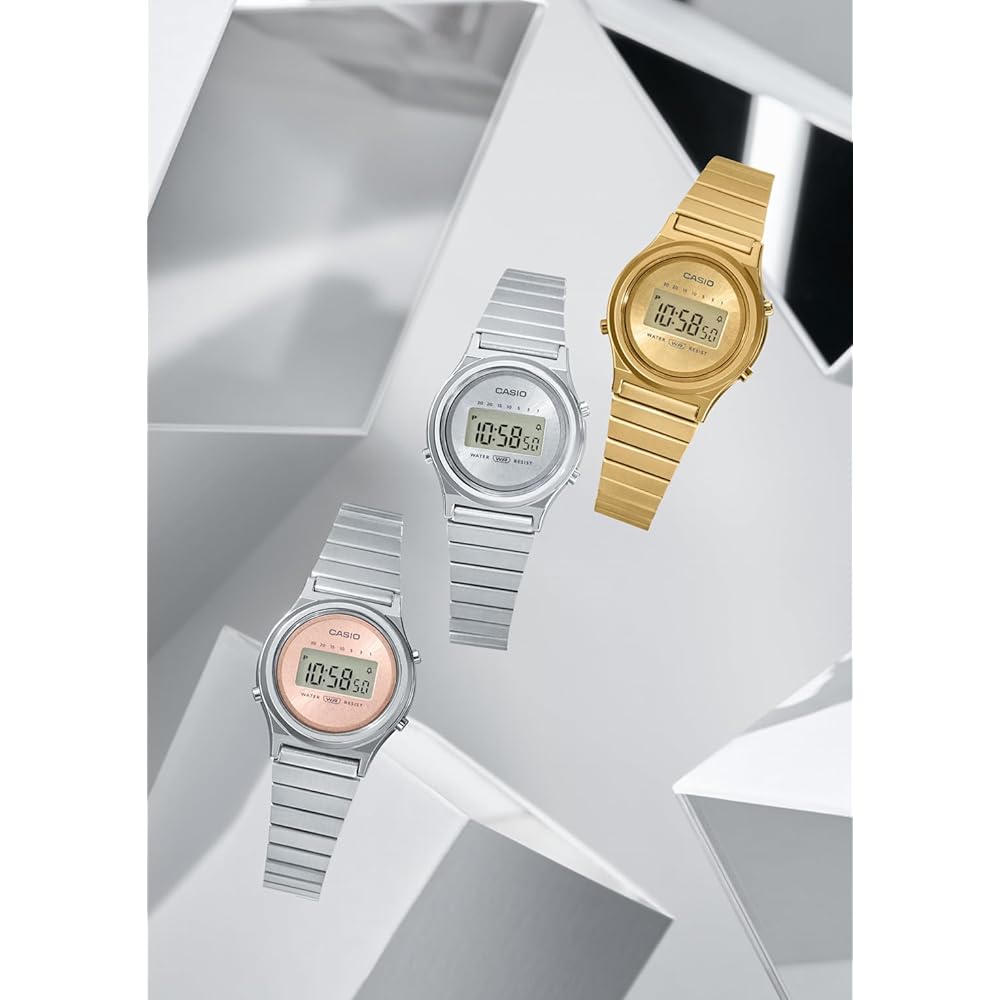 Casio Classic LA700WE-7AJF Серебристые Женские Часы Аналоговый Дизайн из Нержавеющей Стали