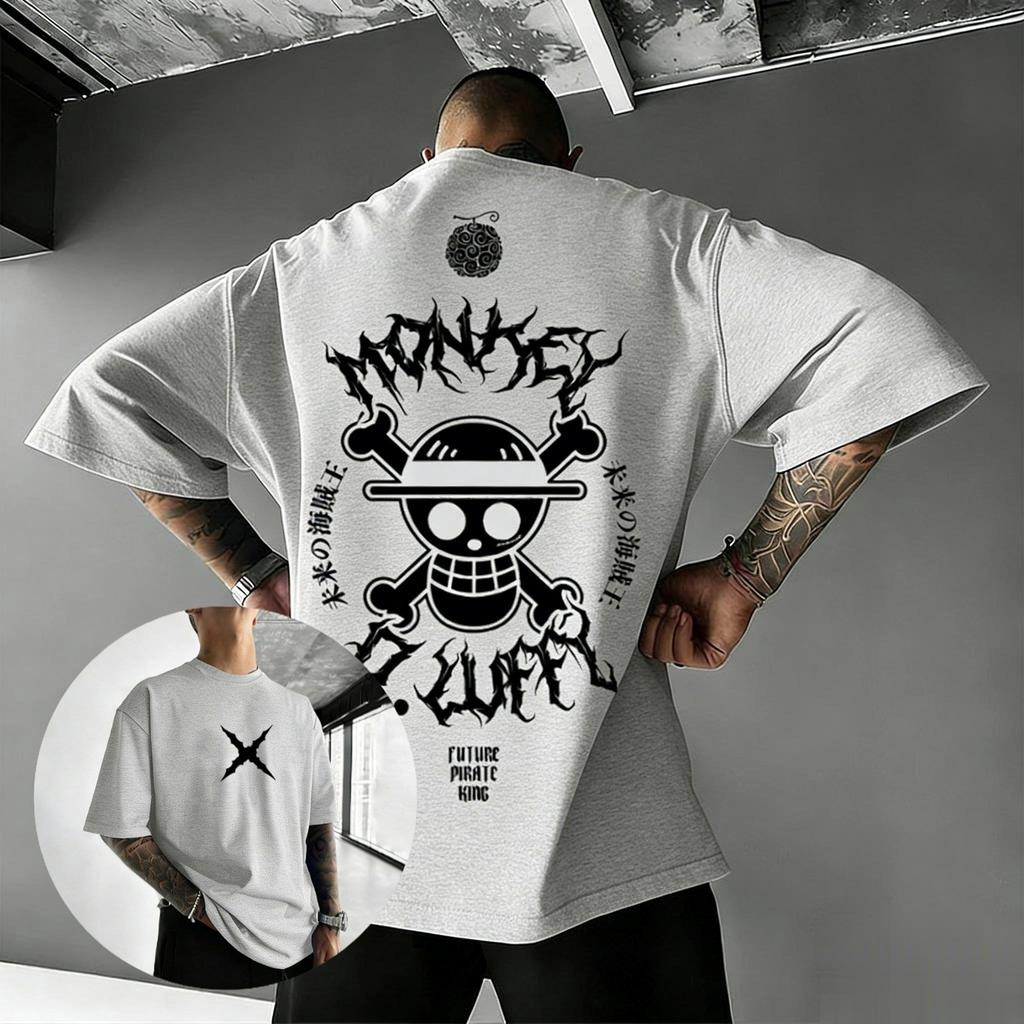 Аниме Футболка One Piece Манки Д. Луффи Мужская Женская Уличная Одежда С Коротким Рукавом Футболка 2026 Летний Графический Принт Оверсайз Повседневные Топы Y2k