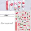Decoration Transfer Slider Watermelon Nail Decal Peach Nail Foil Cherry Pattern Fruit Nail Sticker