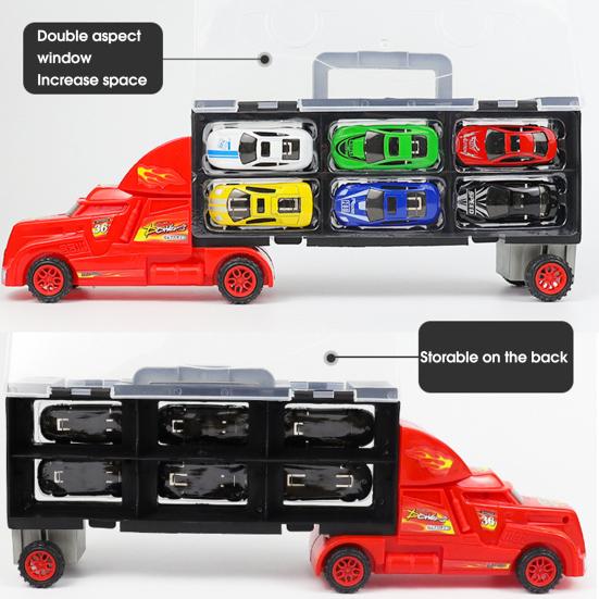 1 набор игрушечных моделей, реалистичных, симпатичных, раздвижных, мини-контейнеровозов для мальчиков и девочек