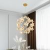 Modern Luxury Crystal Chandelier Dandelion Round Ball Pendant Ceiling Lamp for Dining Living Room Hanging Light New