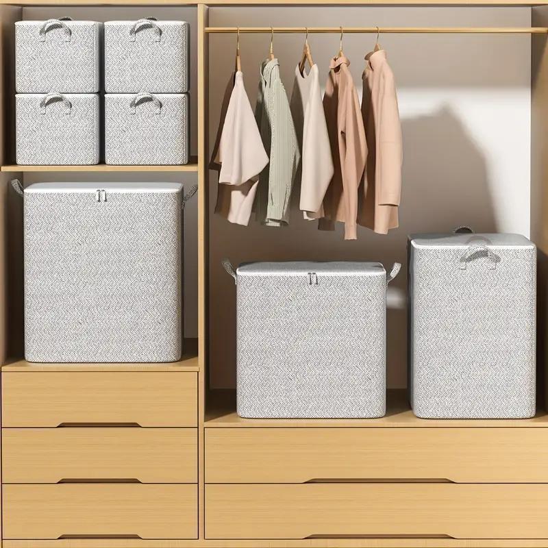 Складной ящик для хранения одежды, одеяла, сумка для хранения, сумка для хранения большой емкости с ручкой, шкаф для одежды, шкаф для одежды, ящик-органайзер, игрушки,