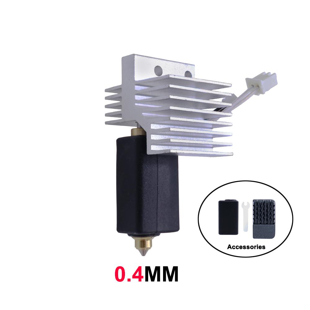 Upgrade Elegoo CC Hotend 0.2/0.4/0.6/0.8mm Assembled Extruder Hotend Kit for Elegoo Centauri Carbon Hot End / Centauri Nozzle