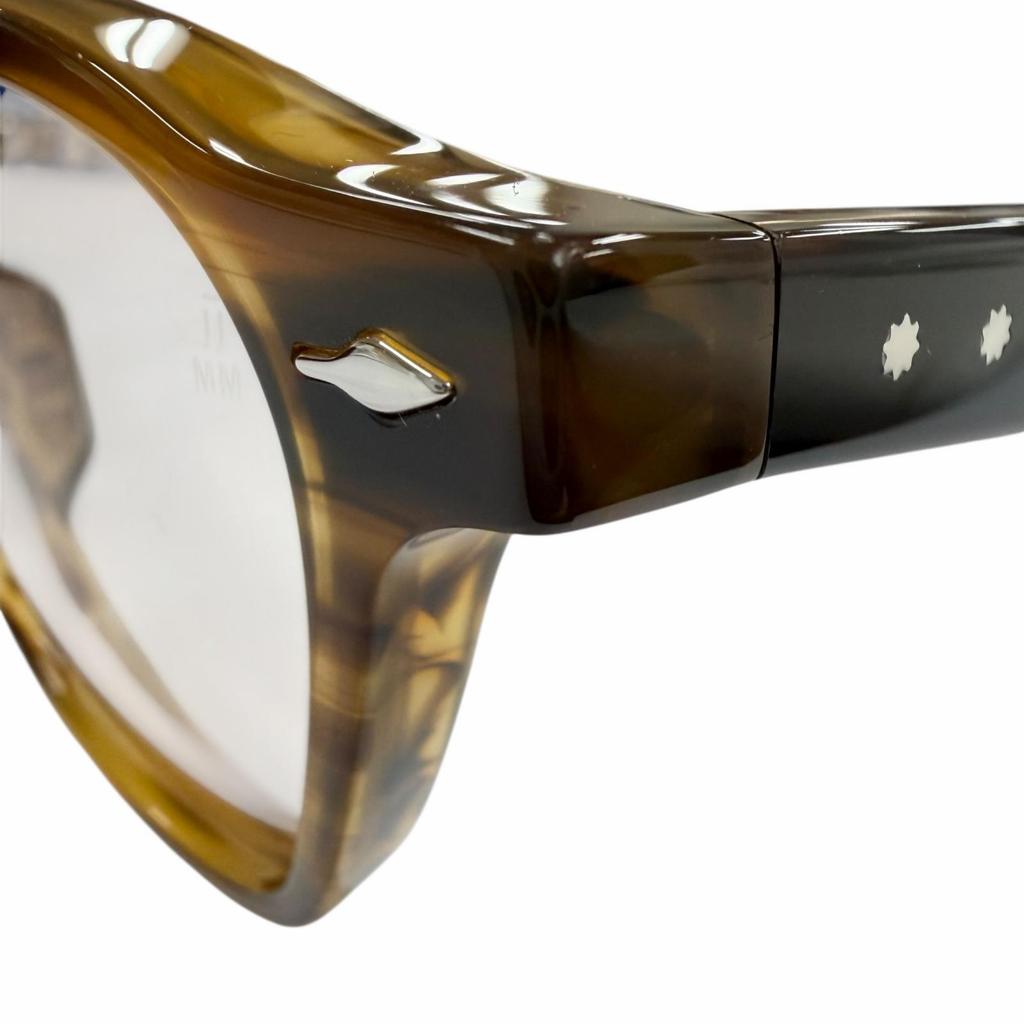 Excellent JACQUESMARIEMAGE Glasses ZEPHIRIN 47 Hazel Clear brown JMMZPX18N Used