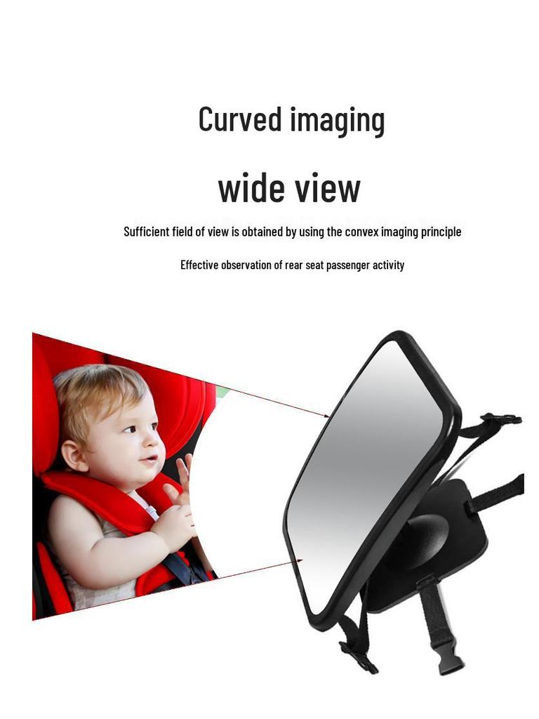 Baby Car Interior Observation Mirror - Child Safety Rearview Mirror