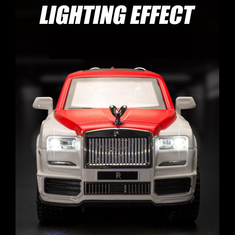 1/22 масштаб Cullinan SUV, литая под давлением модель автомобиля, игрушечный автомобиль с откатным механизмом, звуком и светом для детей, коллекция подарков для мальчиков и девочек