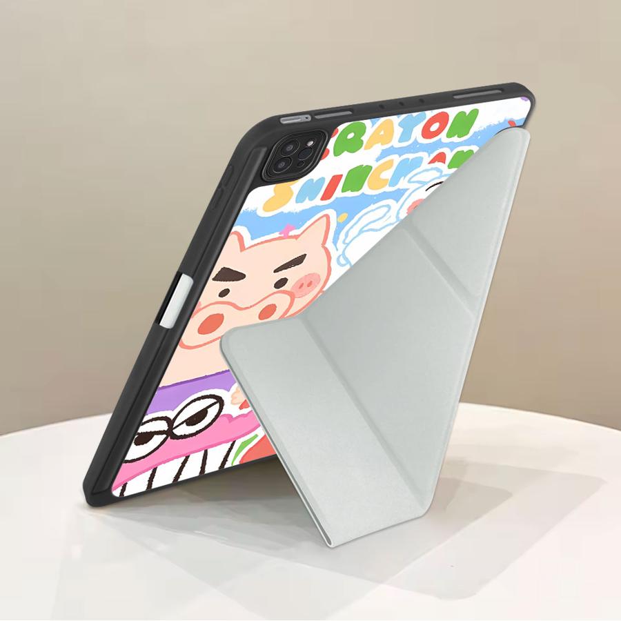 Holder Cover Tablet Case For iPad Air 4 5 M3 M2 1 2 M4 11inch Mini 6 7 Pro 11th 10th 9th 8th 7th 12.9inch Pro 2025 Cute Cra-yons