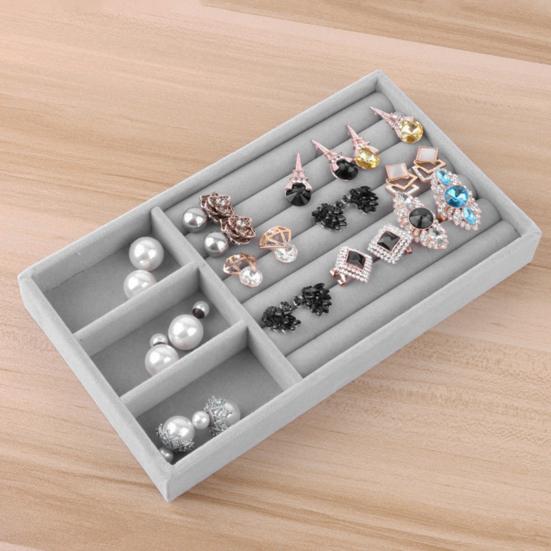 Кейс для хранения Multi-Grid Прочная фланель Полезные женские Multi-Grid Фланелевые украшения Контейнер для дома