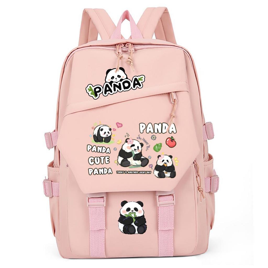Panda Huahua Cartoon Printing Primary And Secondary School Students High Value Backpack Large Capacity Versatile School Bag