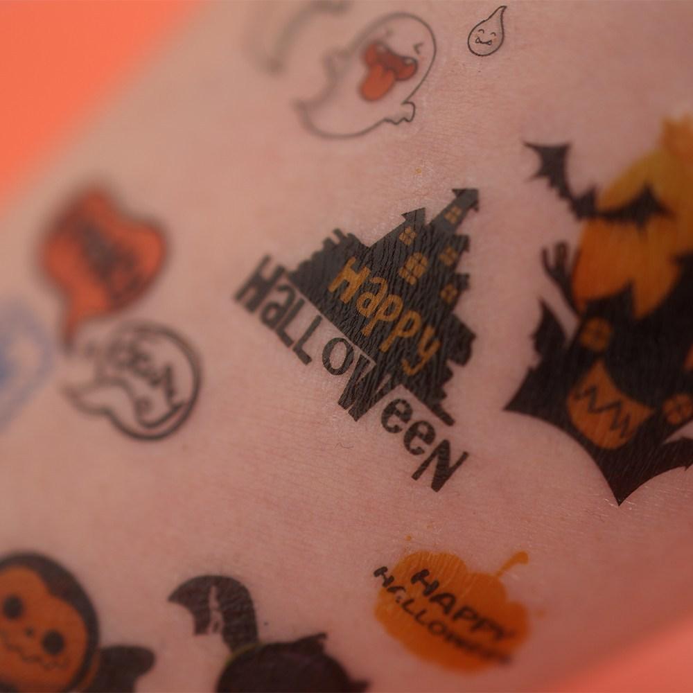 Детские татуировки-наклейки Gustuff Halloween, сертифицированные KC, 10 шт., разноцветные