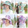Широкие поля Женская шляпа рыбака Солнцезащитная шляпа для лица Модная солнцезащитная шляпа для велоспорта
