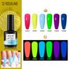 ROSALIND, 15 мл, светящийся гель-лак для ногтей, флуоресцентный зеленый, темно-синий, светящийся в темноте, полуперманентный, замачиваемый, УФ-светодиодный гель-лак