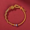 Китайский стиль год змеи плетеный веревочный браслет для женщин мужчин универсальный амулет счастливый браслет ювелирные изделия аксессуары подарки
