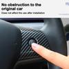 For Tesla Model 3 Model Y Steering Wheel Trim Of ABS Carbon Fiber Matte  For Tesla 2022/2023 Interior Modified Accessorie