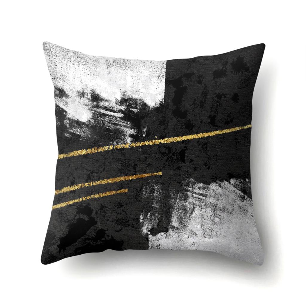 Geometric Marble Pattern Polyester Pillow Case European and American Fashion Simple Pillow Case