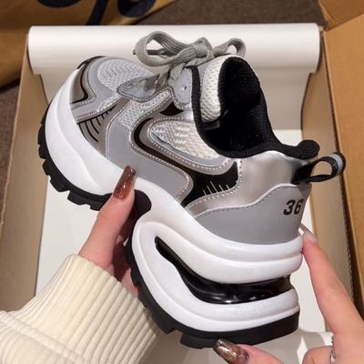 Чжао Рут, те же кроссовки-луноходы на платформе галактического серебра, осень 2025, новые ультралегкие повседневные спортивные кроссовки для женщин