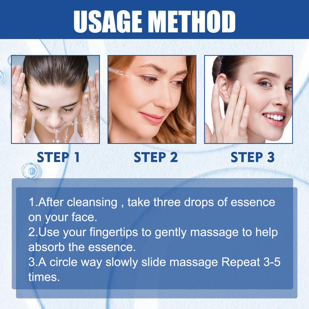 Hyaluronic Acid Serum Gentle Nourishing Facial Skin Hydrating Moisturizing Glowing Rejuvenating Essence