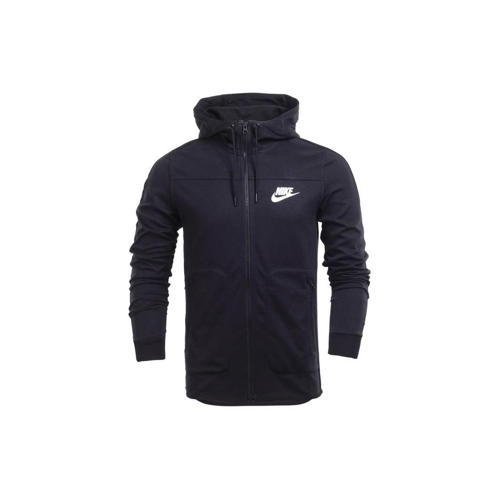 Nike Длинный рукав с капюшоном спортивная повседневная ветрозащитная трикотажная куртка мужская куртка черная 804853-010