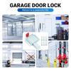 Нержавеющий замок безопасности для гаражных ворот, стальной болт большого сечения с ПВХ-ручкой, простая установка для усиления защиты