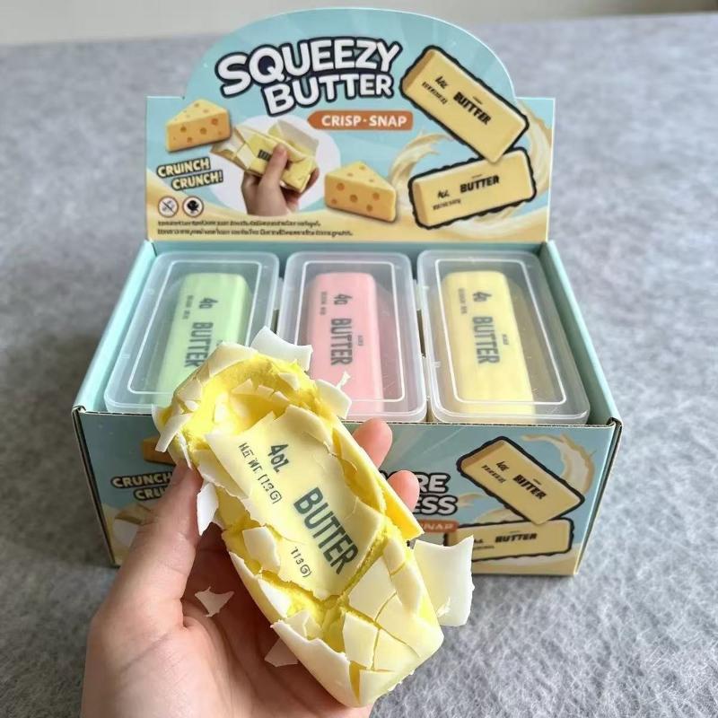 Hot-selling crispy yellow butter stick, slow rebound squishy stress relief super soft toy