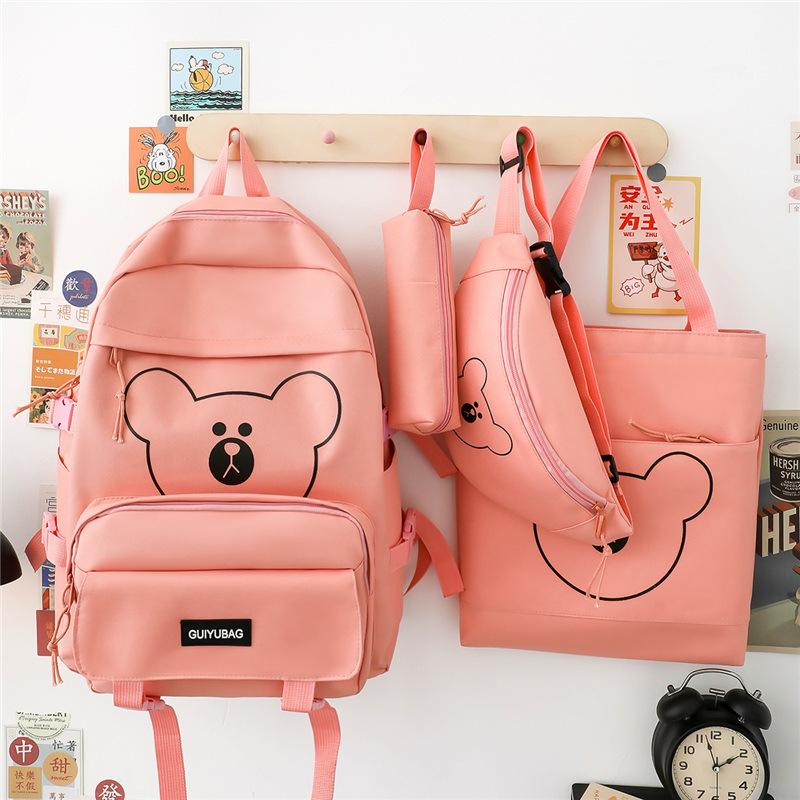 4 шт. Легкий студенческий рюкзак для младших школьников Ins Campus, набор из нескольких предметов