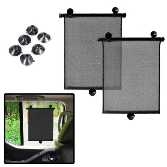 2 шт. автомобильный солнцезащитный козырек на боковое окно для детского роликового транспортного средства с присосками и крючками ПВХ защита от УФ-излучения и конфиденциальность автомобильное оконное покрытие