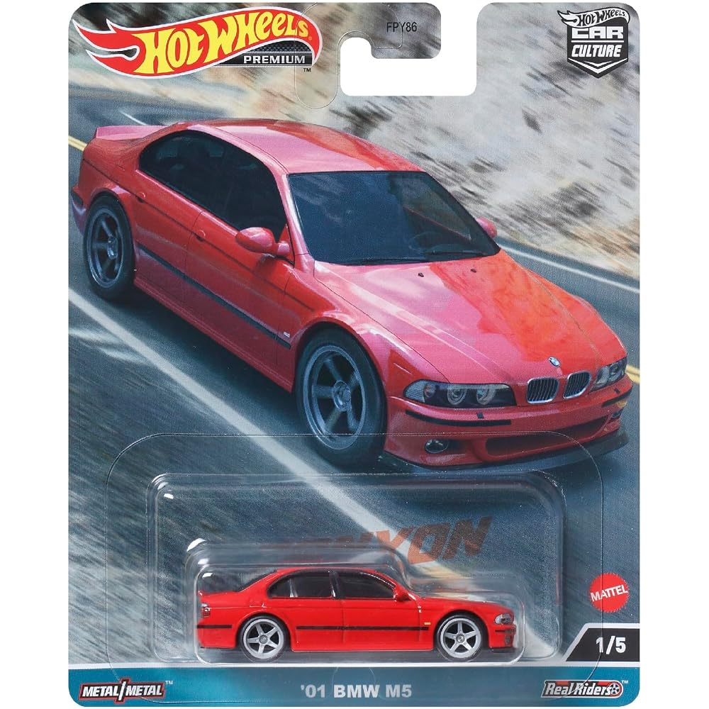 Hot Wheels Car Culture Canyon Warriors '01 BMW M5 Игрушечный автомобиль для детей от 3 лет