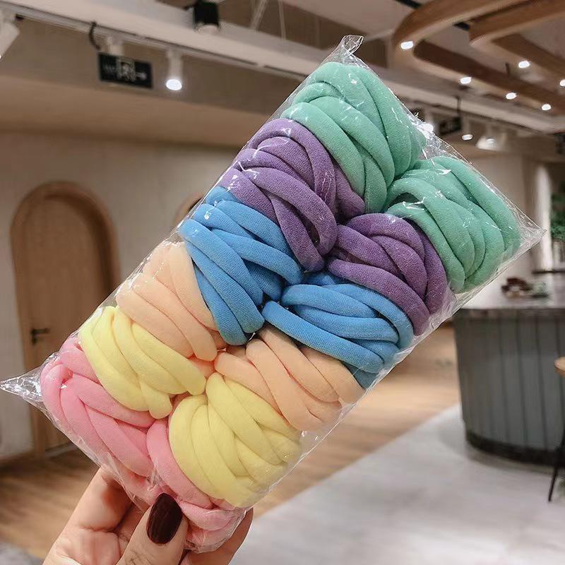 Набор из 50 градиентных резинок для волос в наличии - Высокоэластичные бесшовные разноцветные резинки для девочек