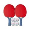 Table Tennis Racket Nittaku Set with Practice Plastic Balls Mima Glued Series Mima S1500 Rubber Already Glued Official Match Use Table Tennis Set X