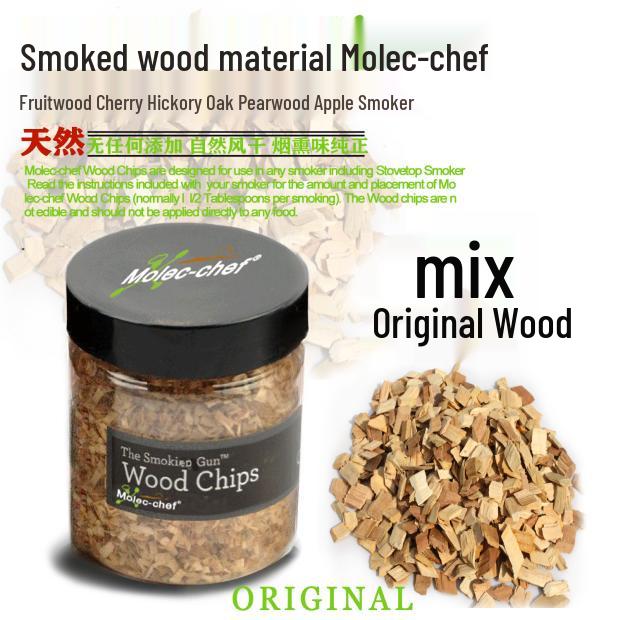 Natural Oak & Hickory Fruitwood Chips for Smoking Gun - Ideal for Molecular Gastronomy