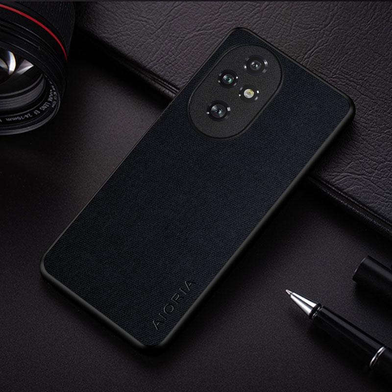 Чехол для Honor 200 Pro Lite в деловом стиле, прочный текстильный кожаный чехол