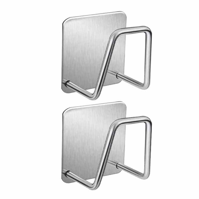 Держатель для кухонной раковины из нержавеющей стали, самоклеящаяся сушилка для слива, кухонные настенные крючки, органайзер для хранения аксессуаров