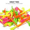 100Pcs Improved Durability Golf Ball Holder Plastic Golf Seats Golf Tee Set  Golf Accessories