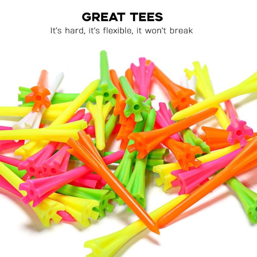 100Pcs Improved Durability Golf Ball Holder Plastic Golf Seats Golf Tee Set Golf Accessories