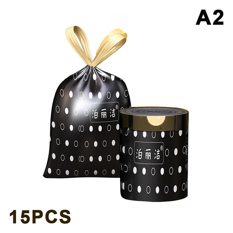 15/100 шт кухонные бытовые мусорные мешки на шнурке, мусорные мешки на шнурке 4 галлона прочные мусорные мешки на шнурке