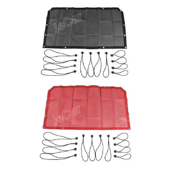 JeCar Car Sunshade Front Roof Top Mesh Insulation Net Protection For Jeep Wrangler JL Gladiator JT 2018 up Exterior Accessories