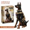 1376Pcs City Police Dog Building Blocks Cool Pet Assembling Model Creative Doberman Pinscher Bricks Animal Toys Adult Gifts DIY