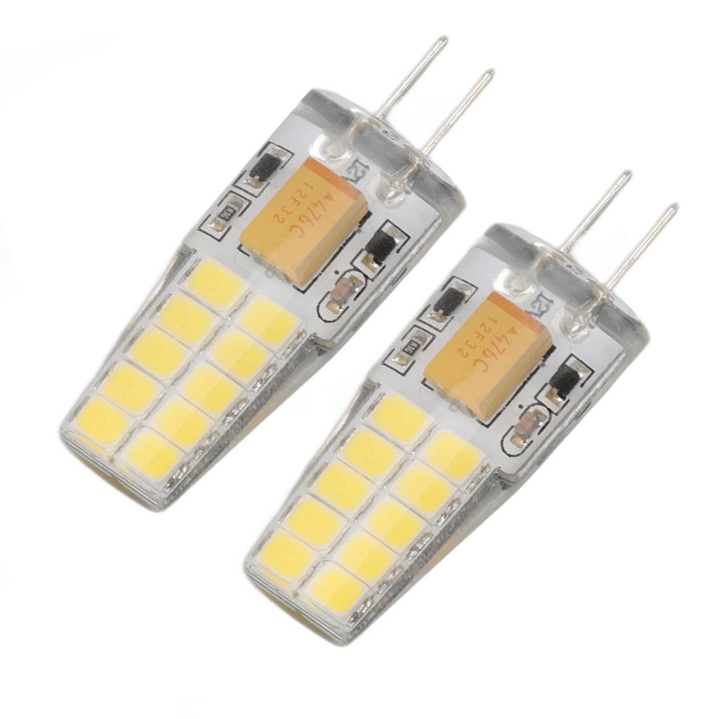 2 шт. G4 светодиодная лампа 12 В 2 Вт белый свет энергосберегающая светодиодная лампа для офиса, зала, бара, дома