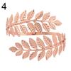 Women Round-Shape Bangle Jewelry Laurel Leaf Bracelet Arm Chain Bridal Decor Upper Arm Bracelet