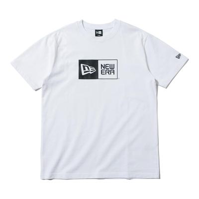 New Era 14121907 Хлопковая футболка с белым и черным логотипом-коробкой XL S/S