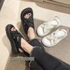 Fashion Cross Sandals Black Shoes for Women Summer Heels Casual Shoes Open Toe Beige Girls Gladiator Retro Comfort Flat Low 2024